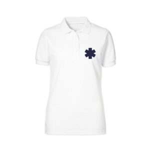 Polo infirmière iso 15797 femme blanc