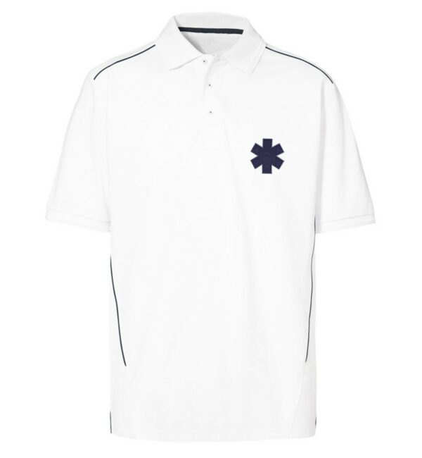 POLO PROWEAR PIPPING ISO15797 BLANC HOMME - POL1021