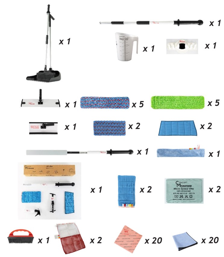 KIT Professionnel de nettoyage et de désinfection des ambulances